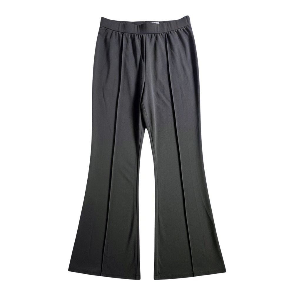 XXL Elastic Waist Flare Leg‎ Lightweight Trousers Casual Pull On Lounge Pants